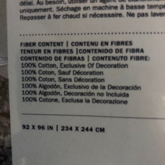 Ralph Lauren Avery Duvet Cover Full Queen Charcoal Gray Chrysanthemum Floral New - Picture 7 of 7